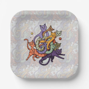 Die Katze-Konstellation Pappteller