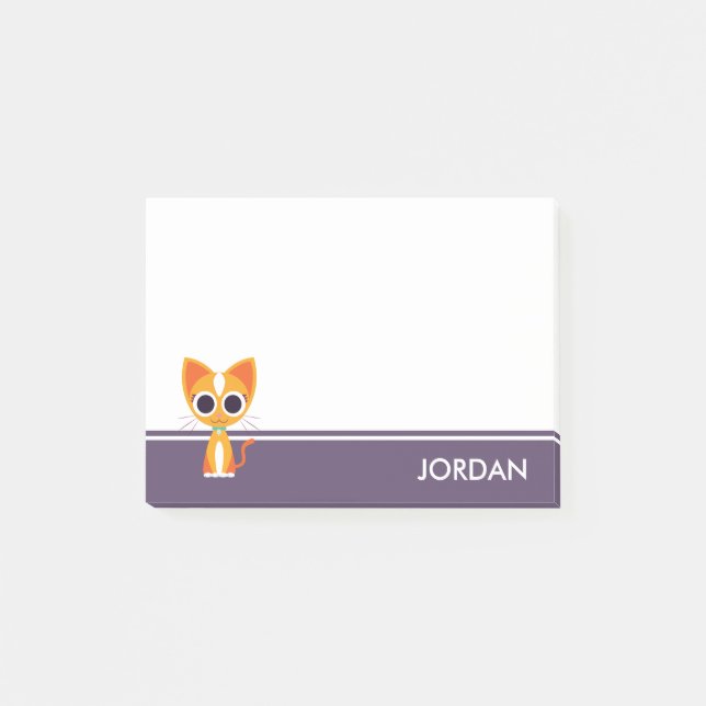 Die Katze reinigen Post-it Klebezettel (Vorderseite)