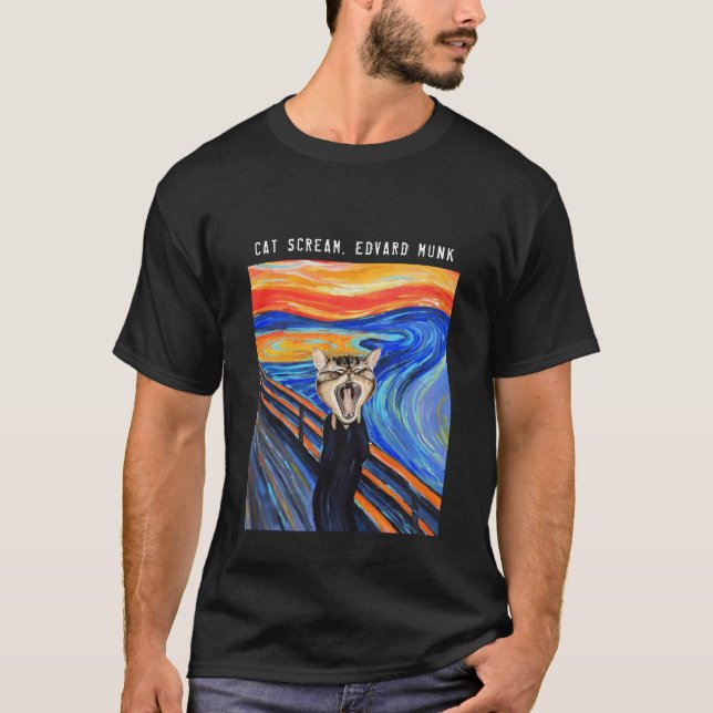 Die Katze schreit, Edvard Munch. Mammut T-Shirt (Vorderseite)