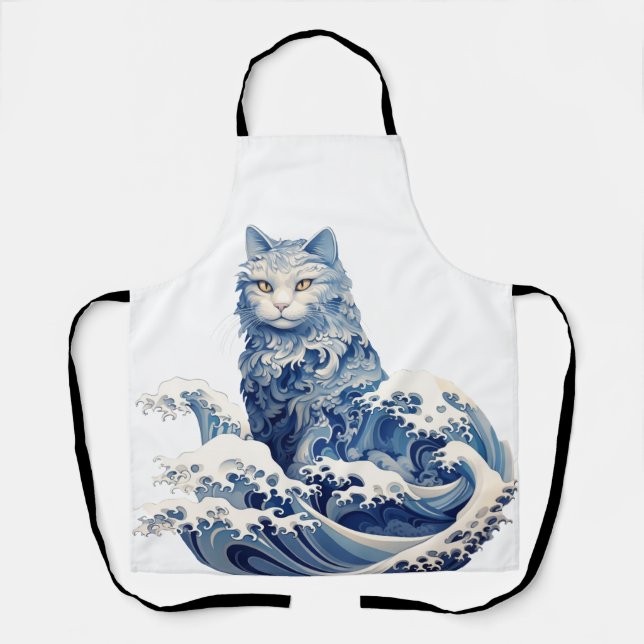 Die Katze schwindet von Kanagawa Schürze (Vorderseite)