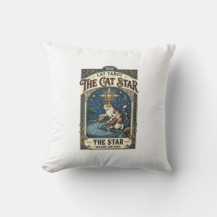 Die Katze Stern Katze Tarot Karte Major Arcana Vin Kissen