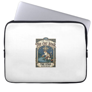 Die Katze Stern Katze Tarot Karte Major Arcana Vin Laptopschutzhülle