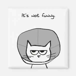 Die Katze und der Scham - Funny Cat Magnet