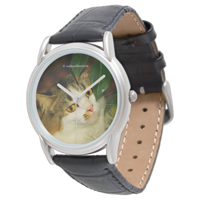 Die Katze und die Kamelie Armbanduhr (Schrägansicht)