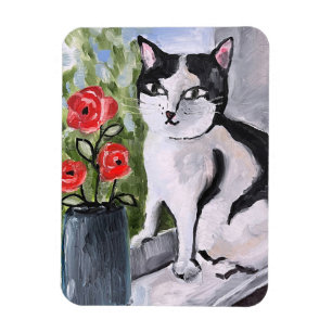 Die Katze und die Pupien Magnet