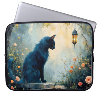Die Katze und die Rosen Elektronik-Tasche Laptopschutzhülle