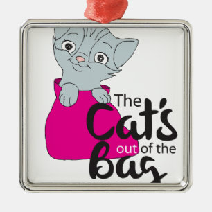 Die Katzen aus dem Beutel Kitten Cartoon Image Kit Ornament Aus Metall