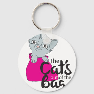 Die Katzen aus dem Beutel Kitten Cartoon Image Kit Schlüsselanhänger