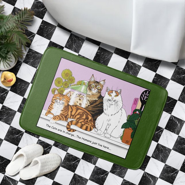 Die Katzen sind verantwortlich Badematte (Von Creator hochgeladen)