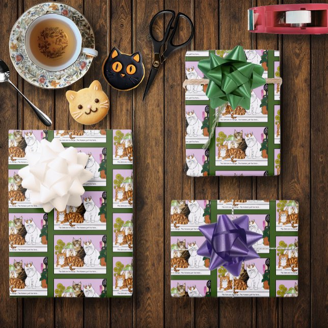 Die Katzen sind verantwortlich Geschenkpapier Set (Von Creator hochgeladen)