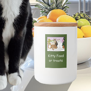 Die Katzen sind verantwortlich Lebensmitteletikett