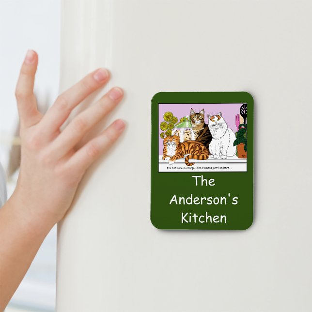 Die Katzen sind verantwortlich Magnet (Von Creator hochgeladen)