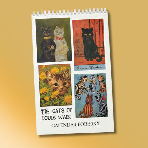 Die Katzen von Louis Wain 2026 Single Page Kalender