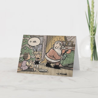 Die Katzen zum laut Loslachen stehlen Weihnachten