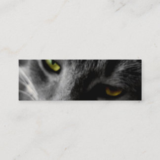 Die Katzenaugen-Visitenkarten Mini Visitenkarte