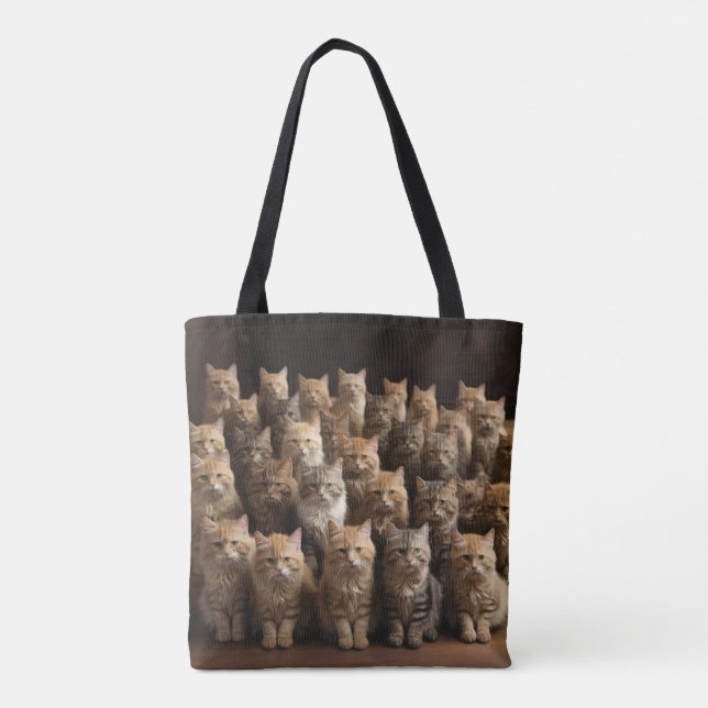 die Katzenfamilie Tasche (Rückseite)