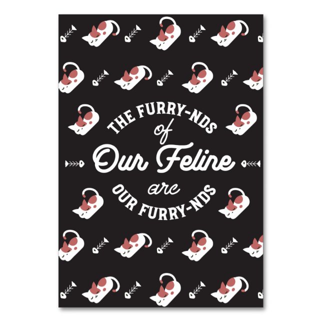 Die Katzenfreunde Niedlich Tischnummer (Vorderseite)