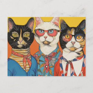Die Katzenladies Postkarte