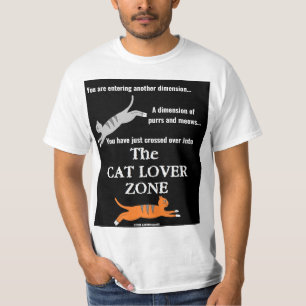 "Die Katzenliebhaber-Zone" Retro Katzenliebhaber T-Shirt