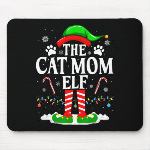 Die Katzenmutter-Elfe Weihnachten Lustige Katzenli Mousepad