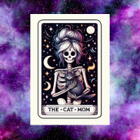Die Katzenmutter-Tarotkarte Muttertags-Skelett