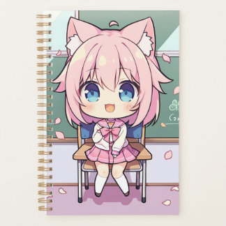 Die kawaii neko in ihrem Traumklasseplaner Planer