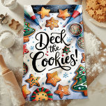 Die Kekse Weihnachten Geschirrtuch<br><div class="desc">Mit diesem charmanten "Deck the Cookies" Weihnachtsküchentuch können Sie Ihre Küche mit festlichem Vergnügen verwöhnen. Mit wunderschön dekorierten Weihnachtskeksen mit farbenfroher Vereisung, Sprinklen und Urlaubsprofilen ist dieses Handtuch perfekt, um den Feiertagsjubiläum zu verbreiten. Ein Muss für Backliebhaber, die während der Festsaison Kekse Liebe.</div>