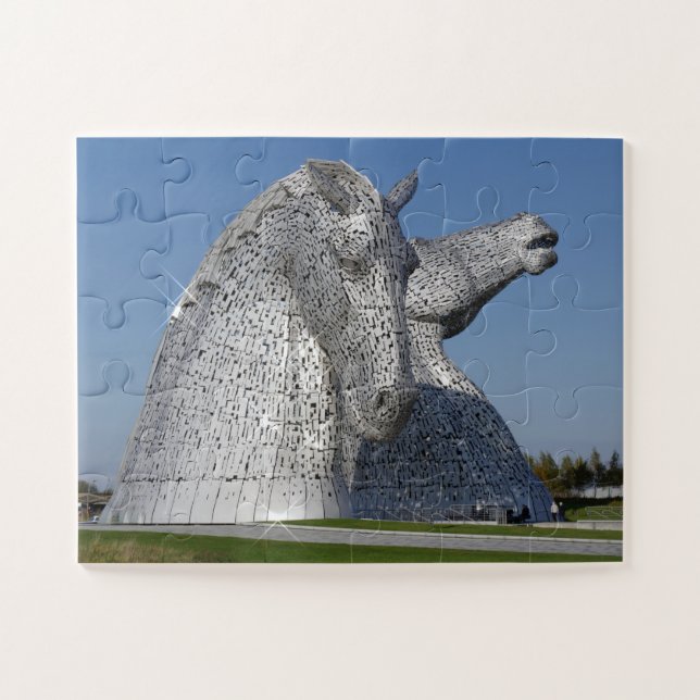 Die Kelpies , das Helix, das Puzzle Falkirk (Horizontal)