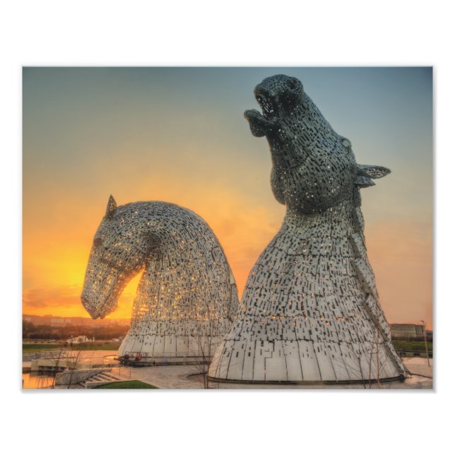 Die Kelpies Fotodruck (Vorne)