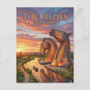 Die Kelpies Vereinigtes Königreich Postkarte