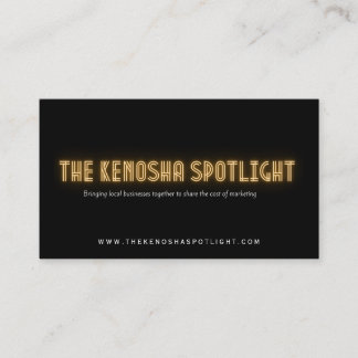 Die Kenosha Spotlight Business Card Visitenkarte