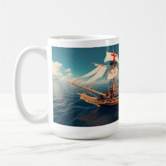 Die KI mit Quantenarm veranlasste Santa Maria v1.0 Kaffeetasse
