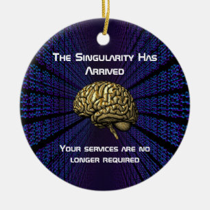Die KI-Singularität ist da Keramik Ornament