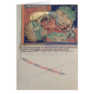 Die Kiefer der Hölle den roten Drachen schluckend