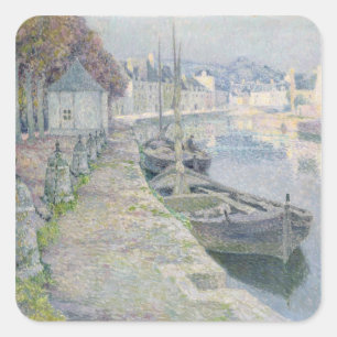 Die Kies-Boote Quadratischer Aufkleber