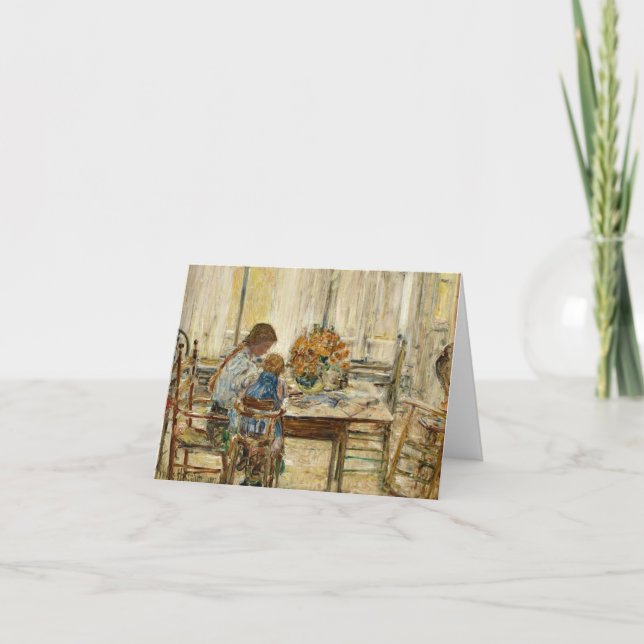 Die Kinder, 1897 von Childe Hassam Dankeskarte (Vorderseite)