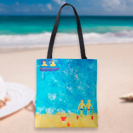 Die Kinder am Strand von Modern Beach Tasche