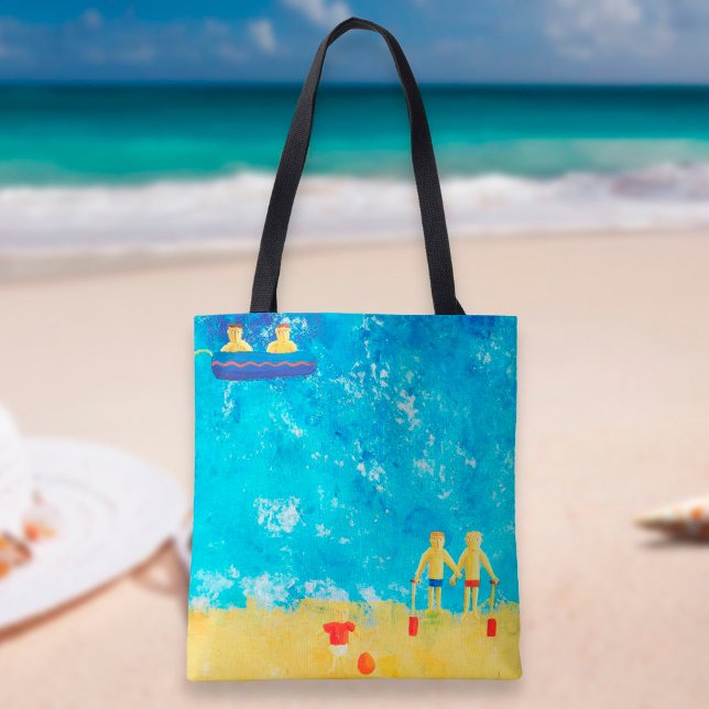 Die Kinder am Strand von Modern Beach Tasche (Von Creator hochgeladen)