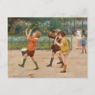 Die Kinder-Band Victor Gabriel Gilbert Postkarte