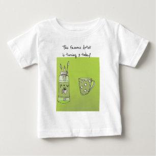 Die Kinderarbeit auf einem Baby-Geburtstags-T - Sh Baby T-shirt