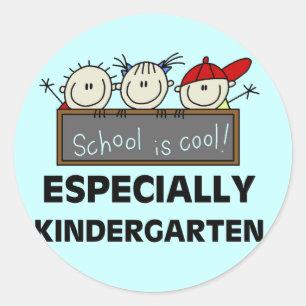 Die Kindergartenschule ist Coole Tshirts und Gesch Runder Aufkleber