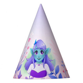 Die Kinderkappen mit einem Elf sind rosa Partyhütchen