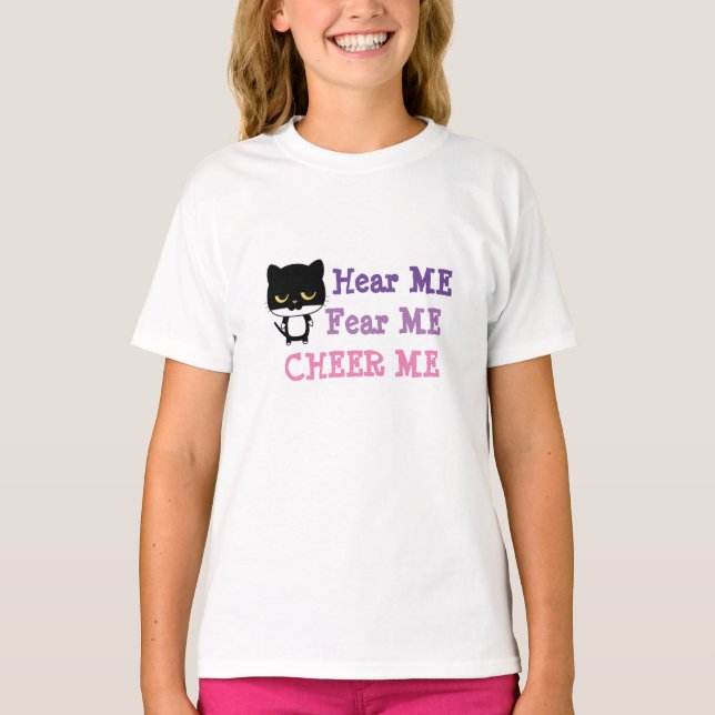 Die Kinderneuheit HÖRT MICH ANGST MICH CHEER MICH T-Shirt (Vorderseite)