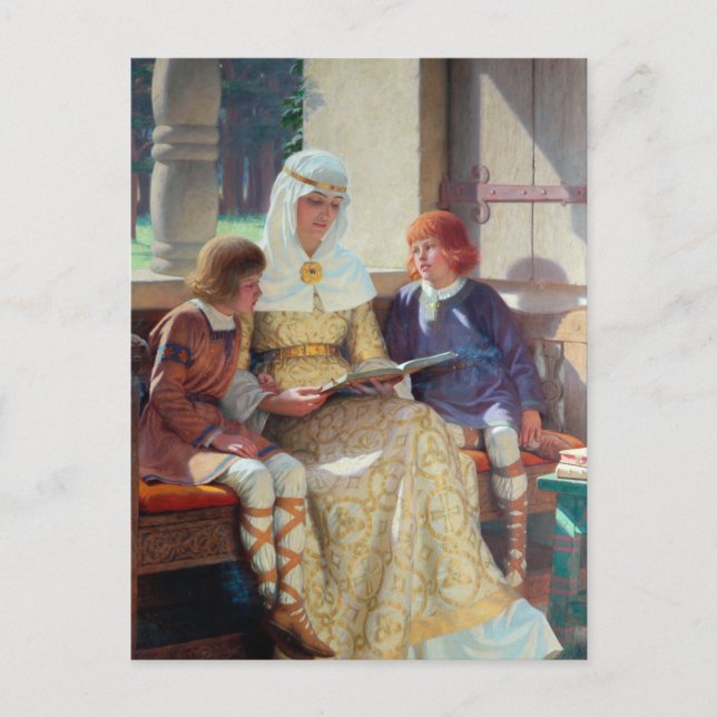 Die Kindheit Alfred des Großen, c. 1913 Postkarte (Vorderseite)