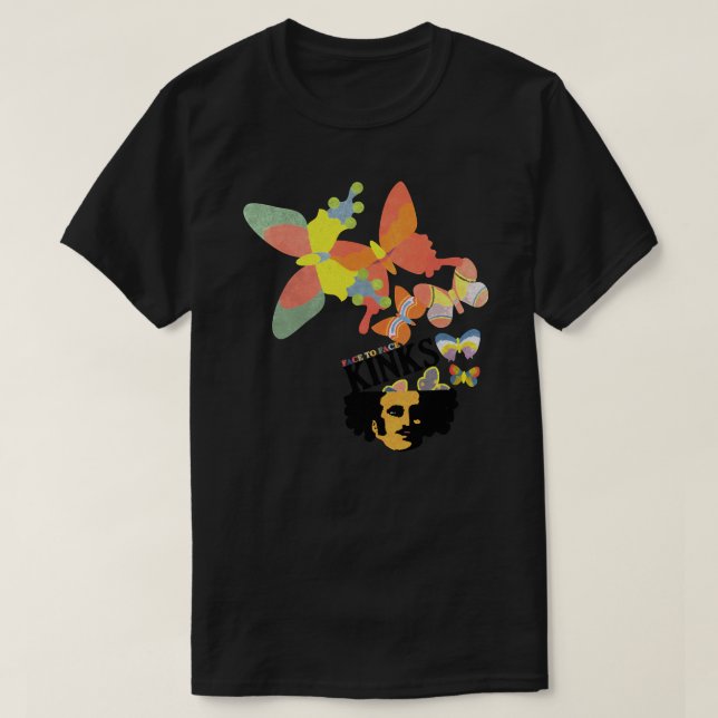Die Kinks stehen einem klassischen T - Shirt gegen (Design vorne)