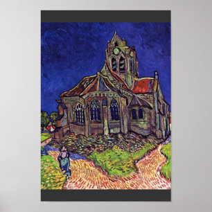 Die Kirche am Auvers-sur-Oise, durch Vincent Van Poster