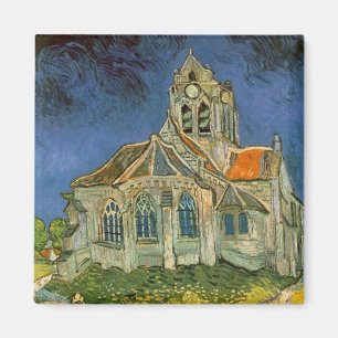 Die Kirche am Auvers-sur-Oise - Vincent van Gogh Magnet