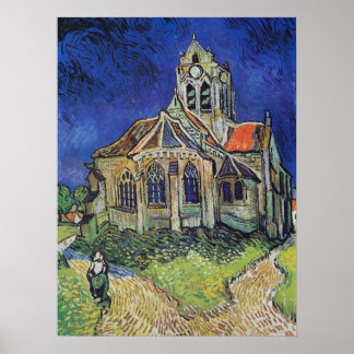 Die Kirche in Auvers 1890 von Vincent van Gogh Poster