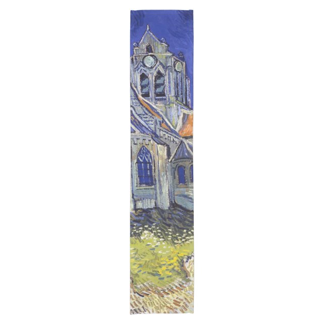 Die Kirche in Auvers, Van Gogh Kurzer Tischläufer (Vorderseite)
