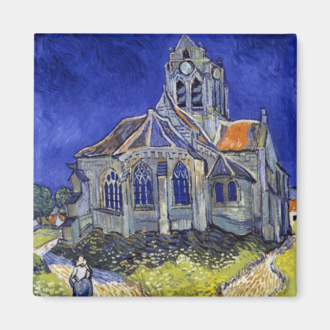 Die Kirche in Auvers, Van Gogh Magnet (Vorne)
